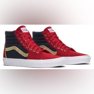 Vans Sk8-Hi Marvel Captain Marvel/ Wonder Woman Sneakers Men’s 6.5 Women’s 8
